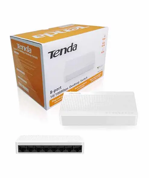 Tenda S108 Desktop PoE ethernet Switch